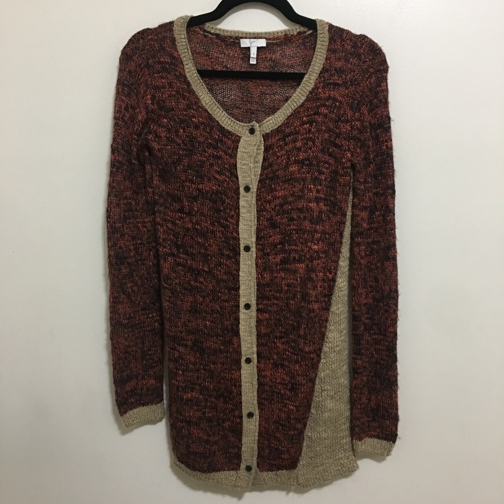 JOIE long button up front cardigan sweater S17 - Picture 1 of 7